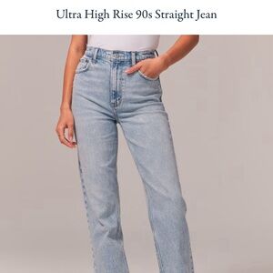 Abercrombie ultra high rise 90’s short jeans size 24